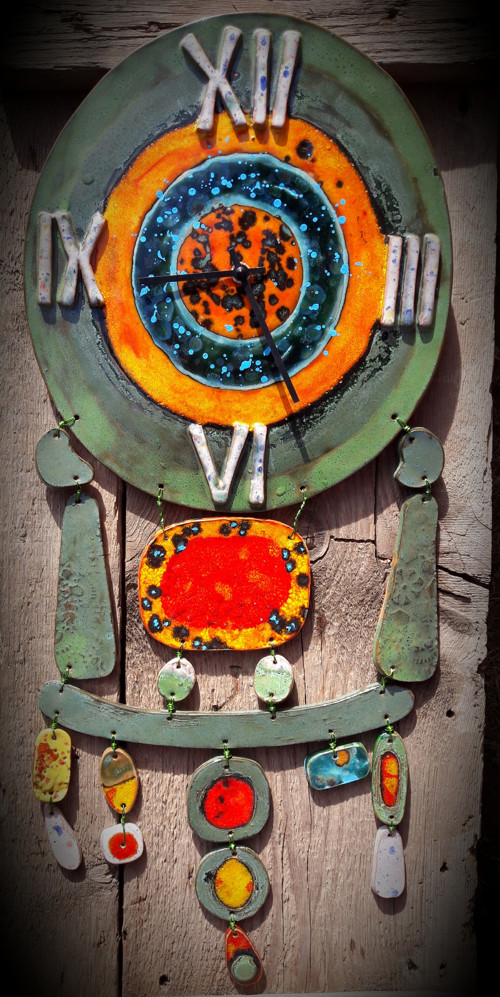 Hodiny zelené Miró — foto 4