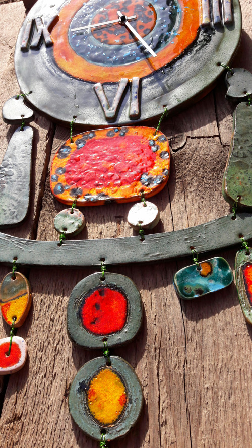 Hodiny zelené Miró — foto 5