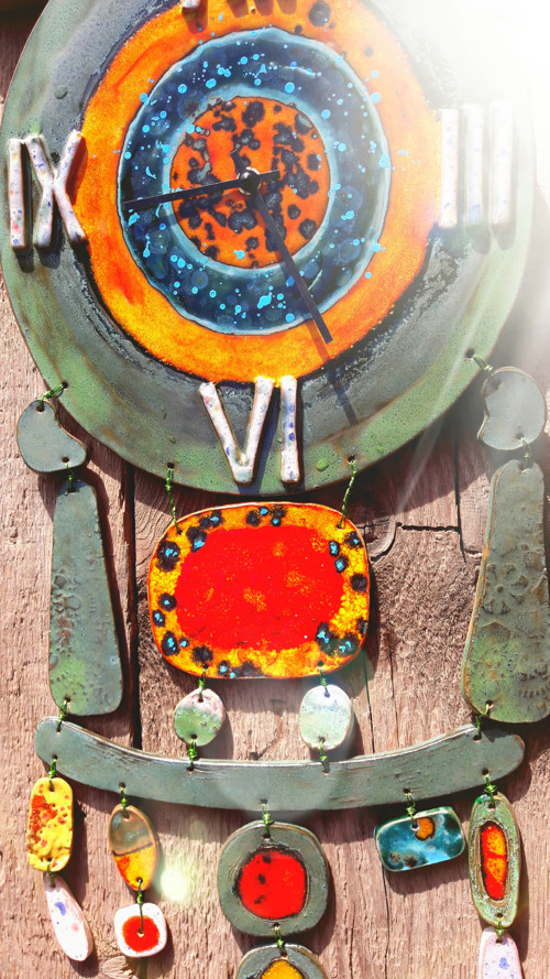 Hodiny zelené Miró — foto 6
