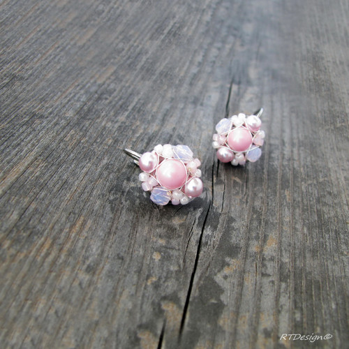 Náušničky MINI Powder Rose...CH.OCEL — foto 2