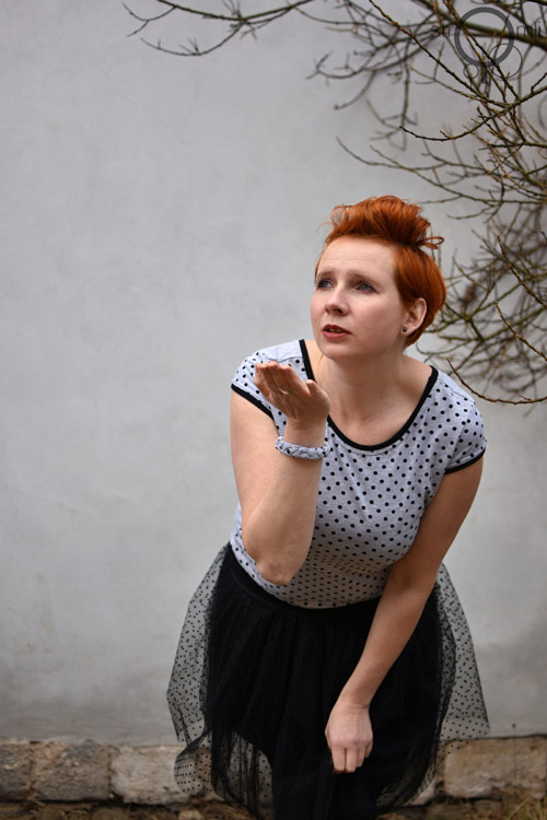 Náramek puntíkaty pletenec — foto 2