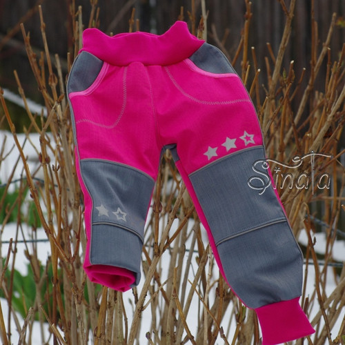 Dívčí softshellová souprava s reflexní paspulkou — foto 4