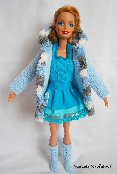 5-dílná modrá sada pro barbie — foto 3