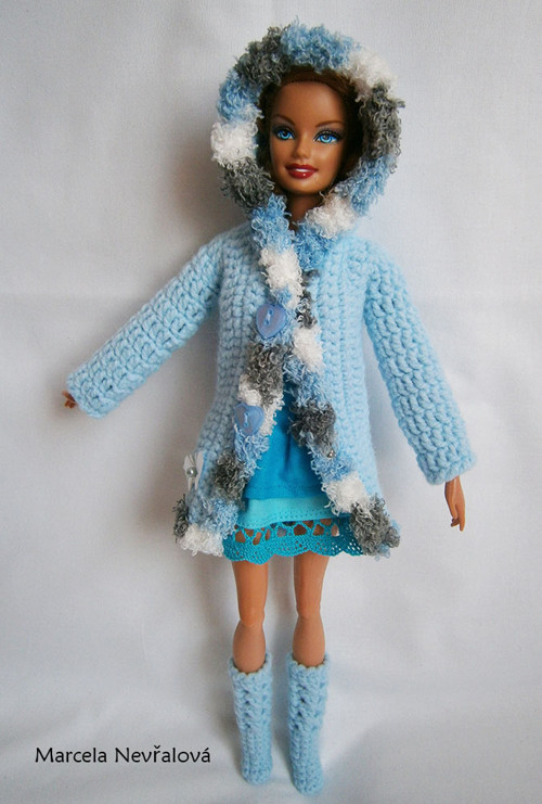 5-dílná modrá sada pro barbie — foto 5