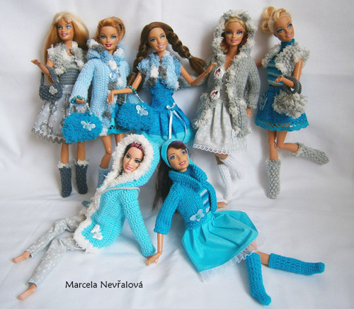 5-dílná modrá sada pro barbie — foto 6