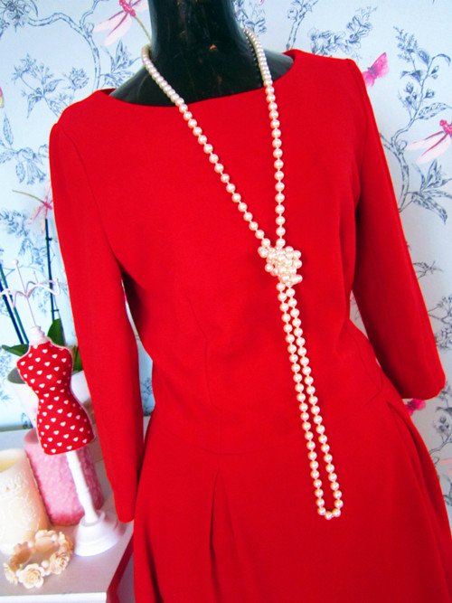 Šaty classic red — foto 3