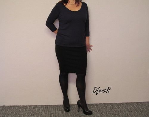 Černá sukně *úpletová* — foto 2