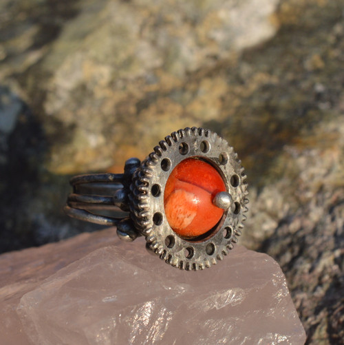 Prsten - steampunk - velikost 60 — foto 2