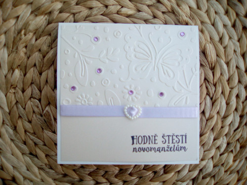 Svatební přání s motýlem — foto 2