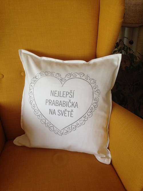Polštář "nejlepší prababička" — foto 3