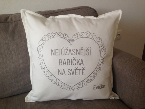Polštář "nejlepší babička na světě" — foto 2