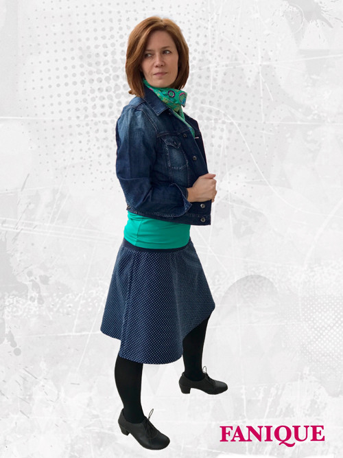 Puntíkatá áčková sukně — foto 2