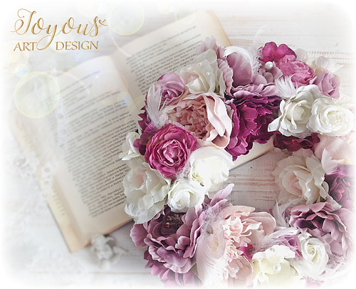 Romantický shabby chic věnec — foto 4