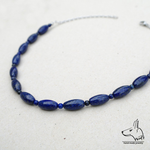 Lazhvard (lapis lazuli) - modrý náhrdelník — foto 2