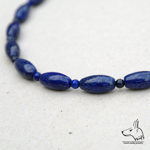 Lazhvard (lapis lazuli) - modrý náhrdelník — foto 4
