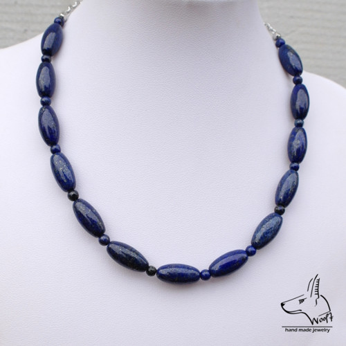 Lazhvard (lapis lazuli) - modrý náhrdelník — foto 5