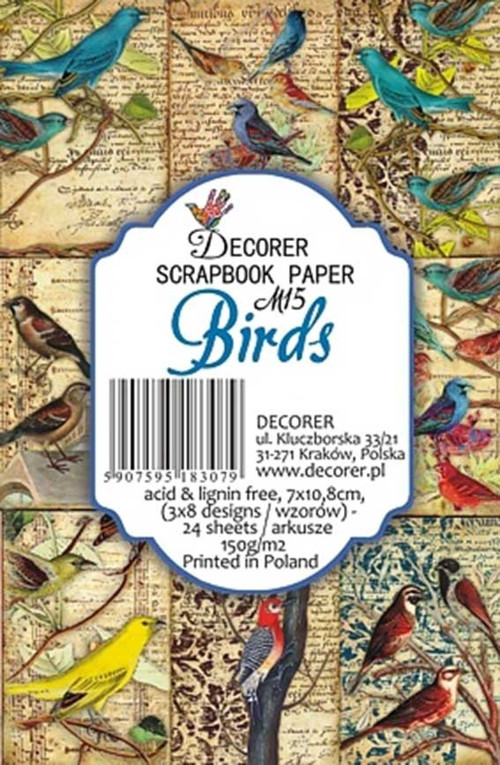 Sada mini papírů Birds — foto 2