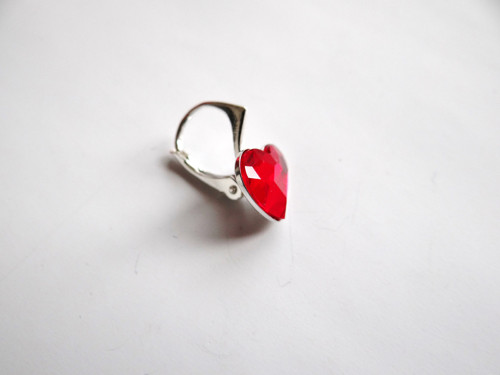 Dětské náušnice - Swarovski Heart — foto 2