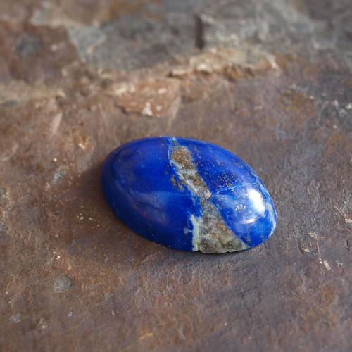 Lapis lazuli, prstýnkový kabošon č.1892 — foto 3