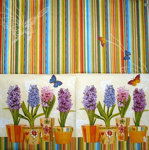 Ubrousek - hyacinty (2 ks - AKCE) — foto 2
