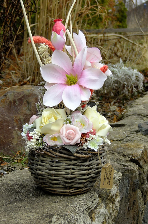 Dekorace - Magnolie růžové — foto 2
