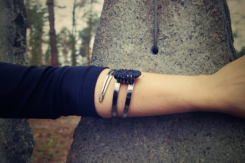 Nerezový náramek.... " Black rock " — foto 6