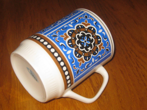 Retro hrnek-modré ornamenty — foto 2