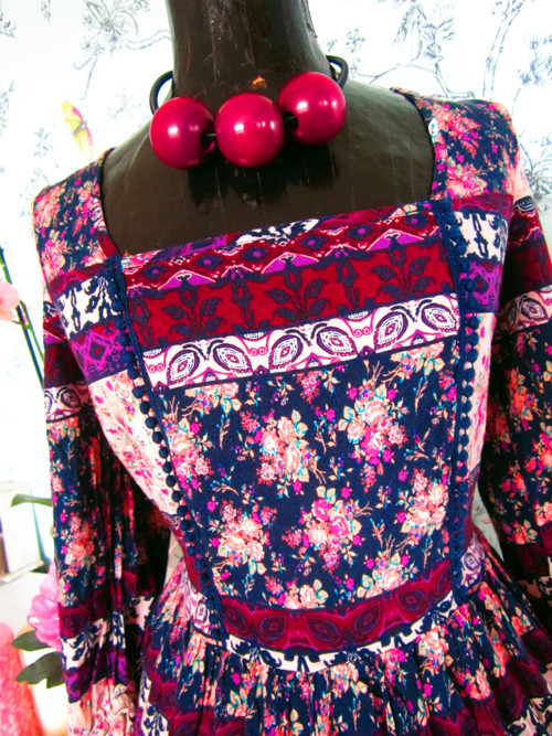 Gipsy hippie eklektik šaty — foto 3