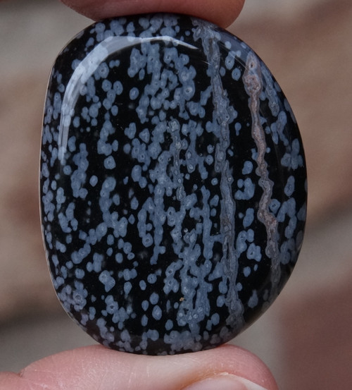 Placička - obsidián vločkový D 8649 — foto 2