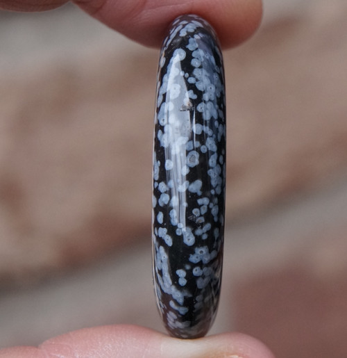 Placička - obsidián vločkový D 8649 — foto 3