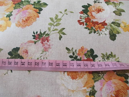 80%BAVLNA 20 %POLYESTER- růžičky — foto 3