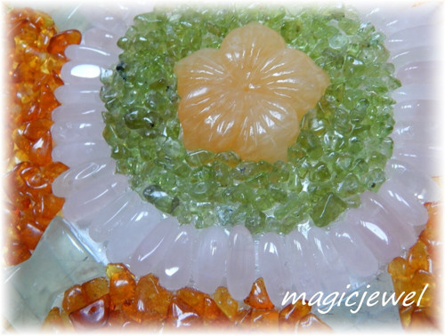 JANTAROVÁ - drahokamová mandala — foto 4