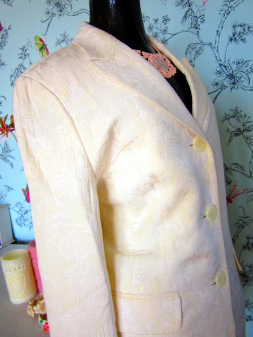 Kabátek cream, tuze elegantní — foto 3