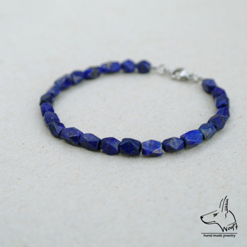Lazhvard (lapis lazuli) - modrý náramek — foto 2