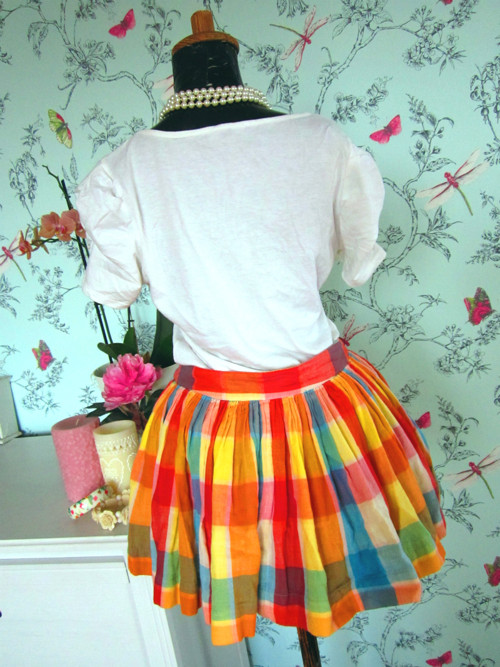 Sukýnka káro colourful — foto 4