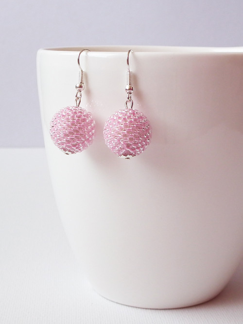 Pink Balls - kuličkové náušnice — foto 2