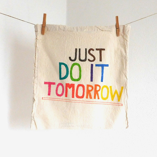 Plátěnka JUST DO IT TOMORROW — foto 2