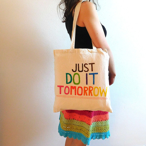 Plátěnka JUST DO IT TOMORROW — foto 3