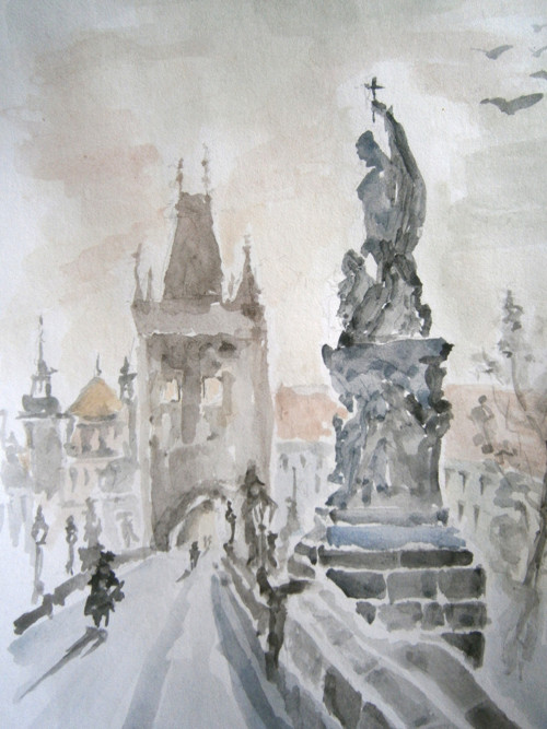 Svítání na Karlově mostě — foto 2