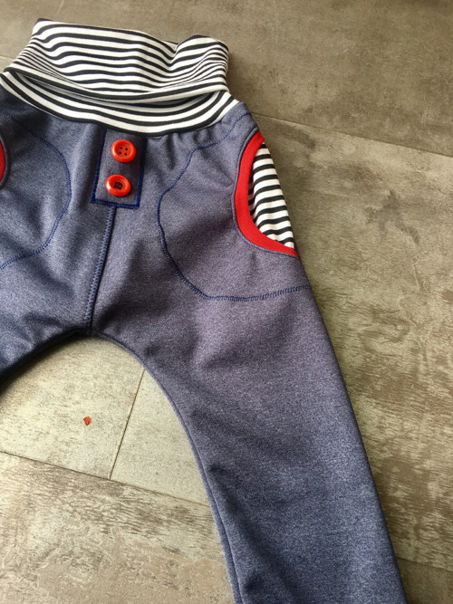 Dětské Softshell kalhoty Proužkatéé — foto 3
