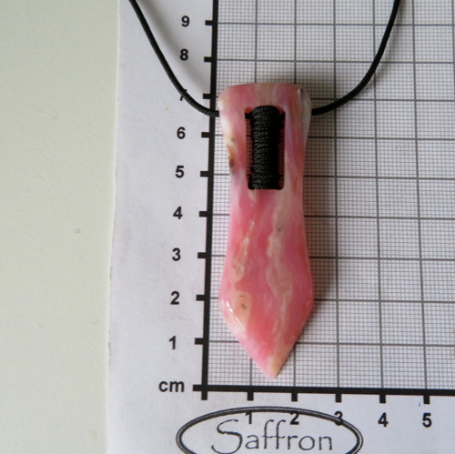 Amulet - Amorův šíp - extra růžový opál Peru — foto 4