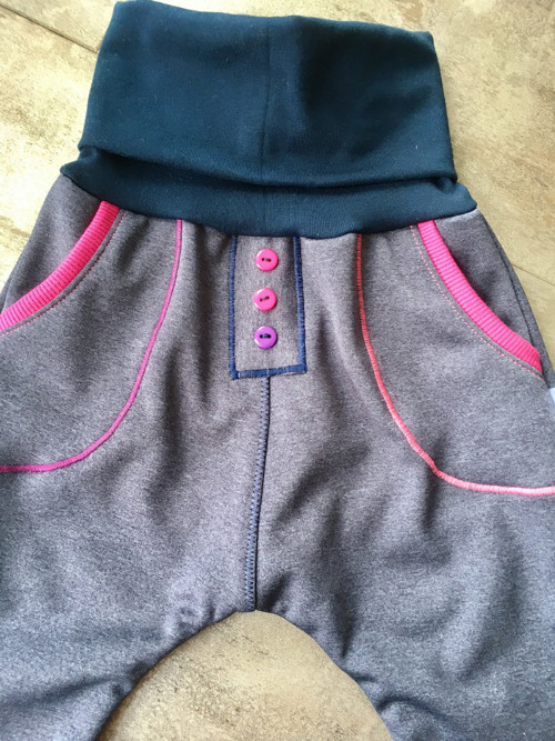 Dětské rostoucí softshell kalhoty denimovaté — foto 3
