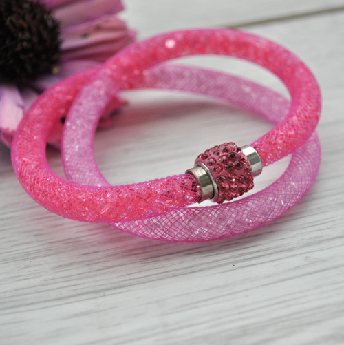 Dutinkový náramek Pink rose — foto 2