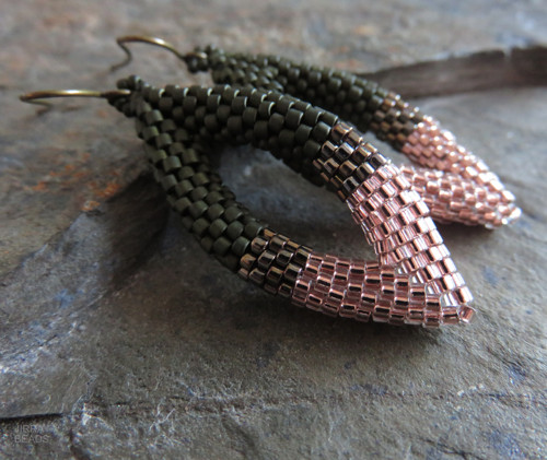 Slzičky copper-dark olive — foto 2