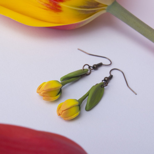 Náušnice - Tulipány — foto 2