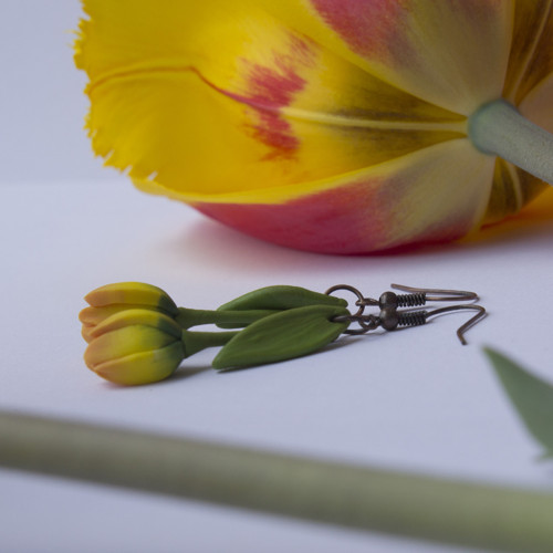 Náušnice - Tulipány — foto 3