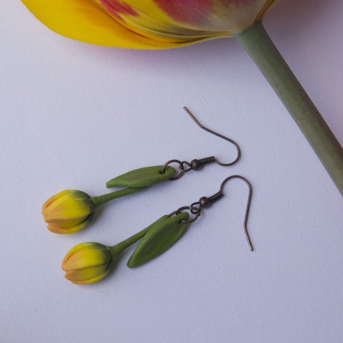 Náušnice - Tulipány — foto 4