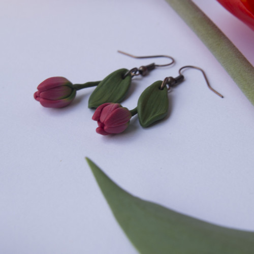 Náušnice - Tulipány — foto 2