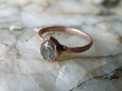 Prsten s herkimerským diamantem — foto 4