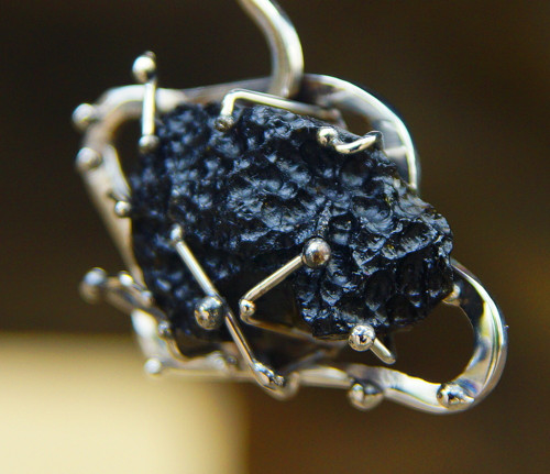 Nerezový náhrdelník..." Silvery- black " — foto 3